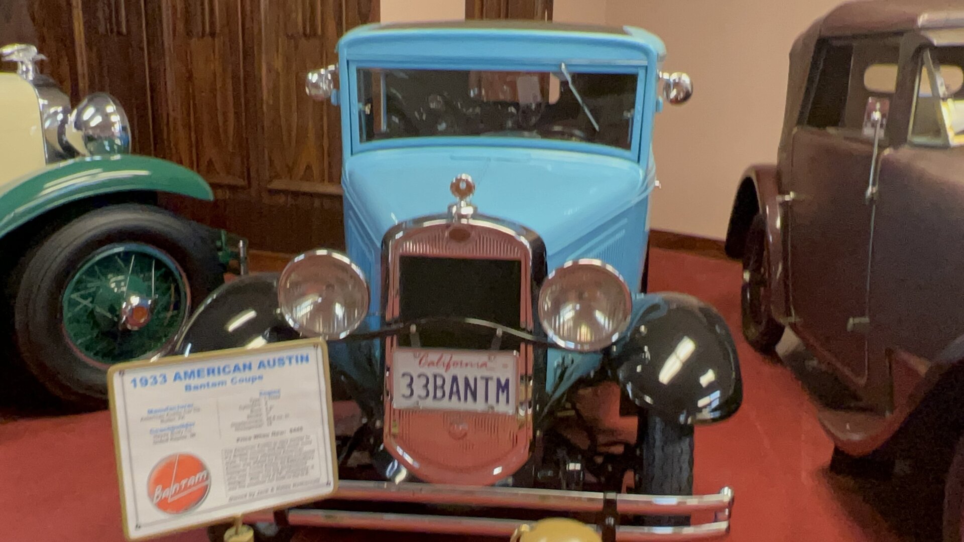 1933 American Austin photographed first-hand by Omar Mukhtar at the Nethercutt Collection.