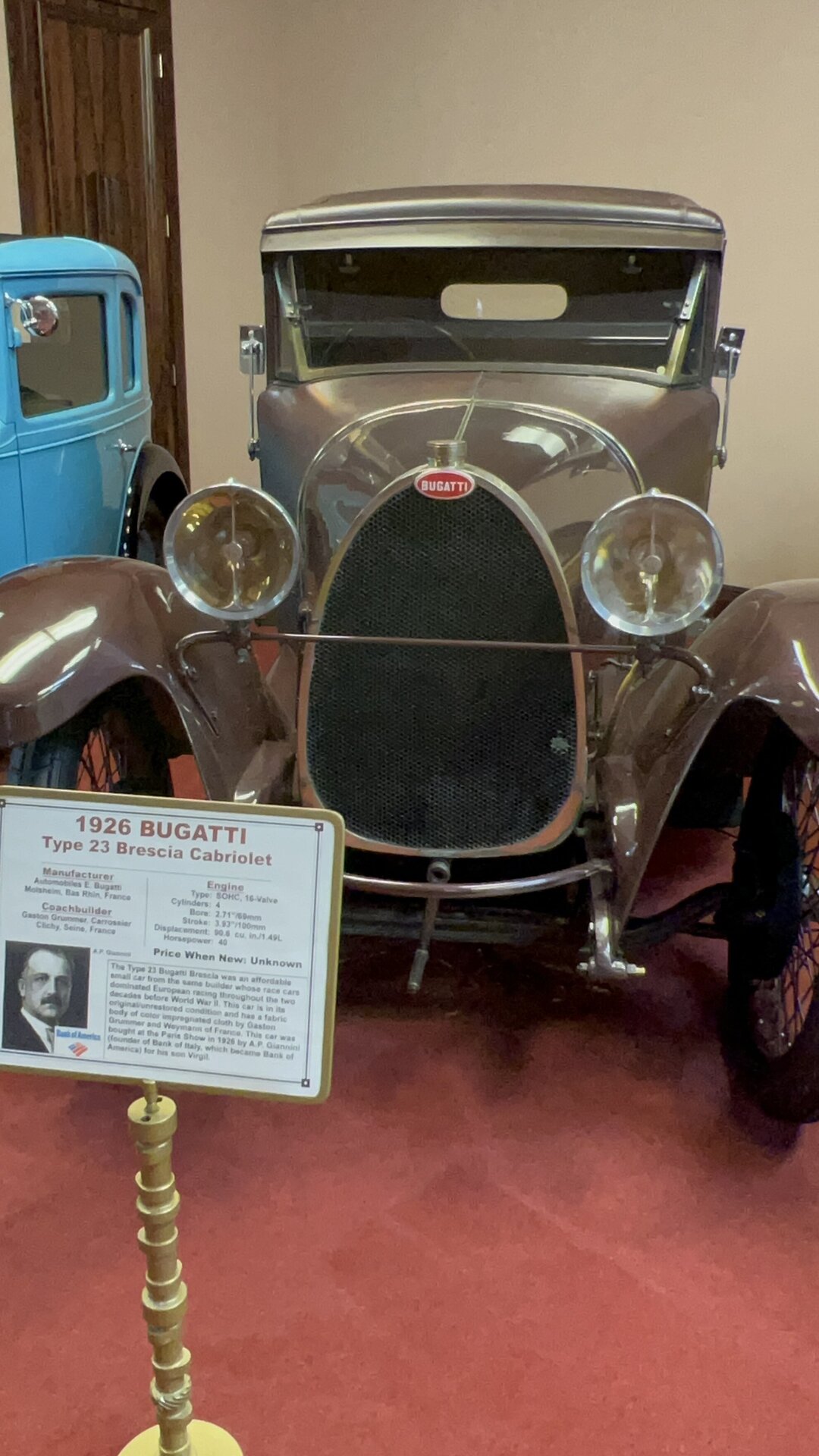 1926 Bugatti Type 23 Brescia Cabriolot photographed first-hand by Omar Mukhtar.
