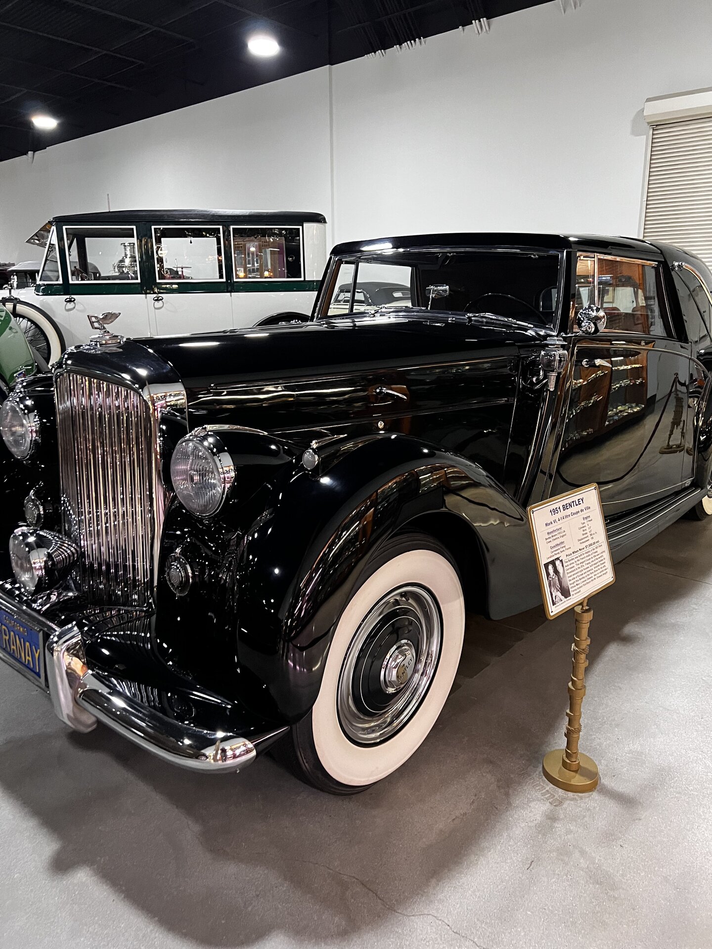1951 Bentley Mark VI Coupe DeVille by Franay, purchased at the 1951 Paris Salon by Aristotle Onassis for his wife Tina, photographed first-hand by Omar Mukhtar at the Nethercutt Collection.
