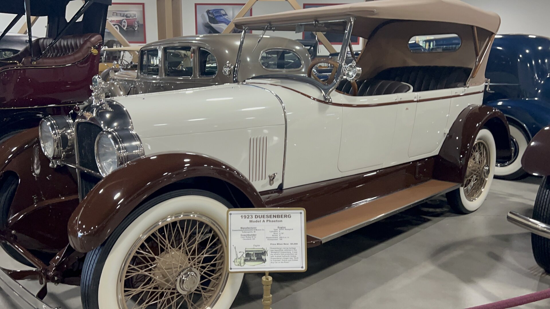 1923 Duesenberg Model A Phaeton photographed at the Nethercutt Collection.